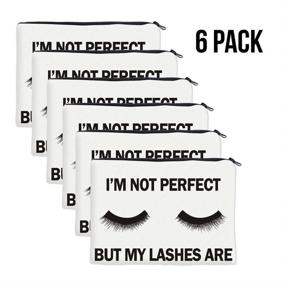 img 4 attached to QincLing Pack Eyelashes Makeup Bag