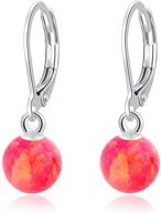 airmoly earrings hypoallergenic leverback gemstone logo