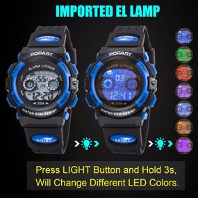 img 1 attached to 🌦️ Boys' Digital Waterproof Outdoor Watches with Watch Function