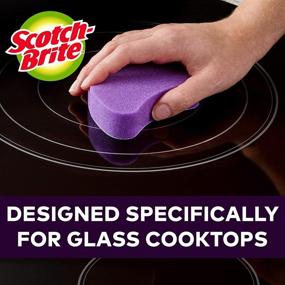 img 1 attached to 🧼 Chemical-Free Scotch-Brite Glass Cooktop Pads - 2 Cleaning Pads for Sparkling Glass Stovetops