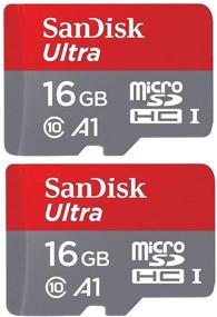 img 2 attached to SanDisk Ultra Micro SDHC UHS-1 TF карта памяти 16ГБ 16ГБ (две упаковки 16ГБ х2 = 32ГБ) Class 10 Plus(1) + Считыватель карт памяти - высокопроизводительное хранилище