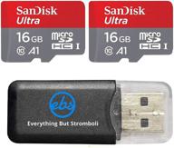 sandisk ultra micro sdhc uhs-1 tf карта памяти 16гб 16гб (две упаковки 16гб х2 = 32гб) class 10 plus(1) + считыватель карт памяти - высокопроизводительное хранилище логотип