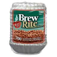 ☕ brew rite coffee filter - 700 count, fits 8-12 cup coffee makers, white logo