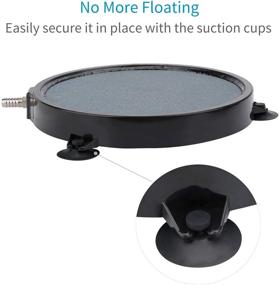 img 1 attached to 🐠 Pawfly 8-Inch Air Stone Disc Bubble Diffuser with Suction Cups for Enhanced Aeration in Pond Aquarium Fish Tank Air Pump