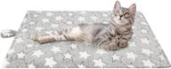 🐱 warm and cozy: pupteck self-warming cat bed mat for cold days, indoor/outdoor anti-slip thermal crate pad logo