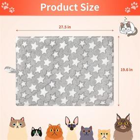 img 3 attached to 🐱 Warm and Cozy: PUPTECK Self-Warming Cat Bed Mat for Cold Days, Indoor/Outdoor Anti-Slip Thermal Crate Pad