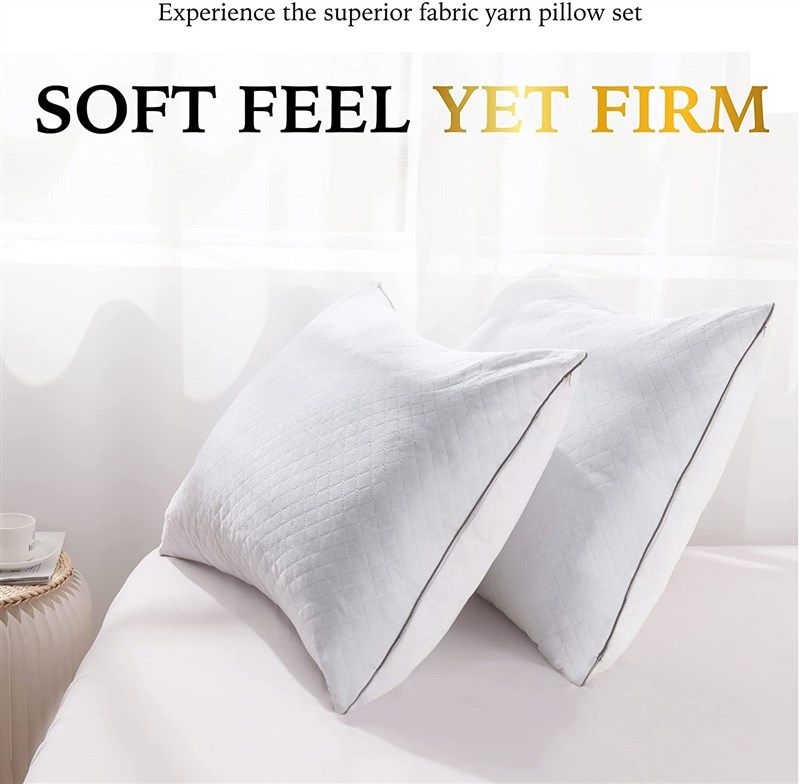 Casa Platino Bed Pillows Standard Size Down Alternative Soft Sleeping  Pillows - Set of 2 - 20x26 