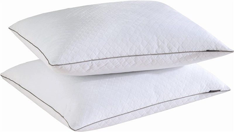 🛌 Fluffy Down Alternative Pillows 2 Pack - Cooling…