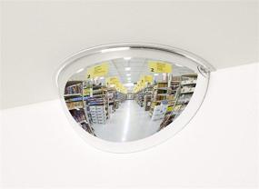 img 1 attached to Enhance Safety with SeeAll Half-Dome Convex Security Mirror - 26-Inch Dia Occupational Health & Safety Product