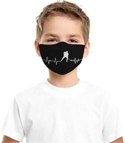 img 1 attached to 🩺 Heartbeat Adjustable Bandanas - Washable and Reusable Boys' Accessories