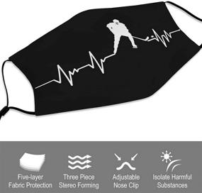 img 2 attached to 🩺 Heartbeat Adjustable Bandanas - Washable and Reusable Boys' Accessories