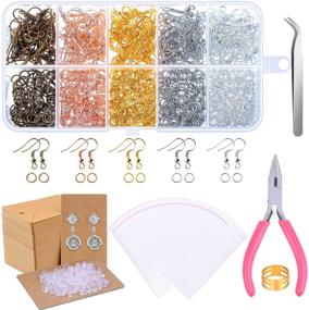 img 4 attached to 📿 Paxcoo 1350pcs Earring Making Kit - Complete DIY Earring Supplies & Findings Set