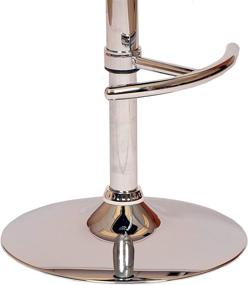 img 2 attached to 🪑 Cream Faux Leather and Chrome Finish Armen Living Malibu Swivel Barstool: A Perfect Addition for Your Kitchen or Bar