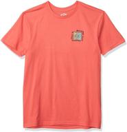 👕 stylish coral billabong boys mondo tee: trendy apparel for boys logo