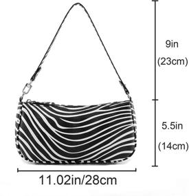img 2 attached to CHIC DIARY Маленькая сумка Cro с молнией | Женская сумочка-клатч и плечевая сумка