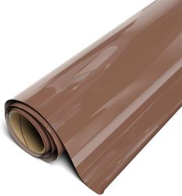 img 1 attached to 🎨 Siser EasyWeed HTV Mocha 11.8" x 6ft Roll - Iron on Heat Transfer Vinyl: Perfect for Crafting and Personalization!