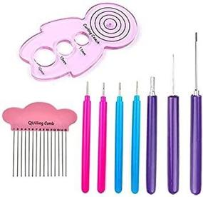 img 3 attached to 🧶 Enhance Your Quilling Skills with Asayu Quilling Tool Set: Includes Different Size Slotted Tools, Quilling Curling Coach Kit, and Quilling Comb