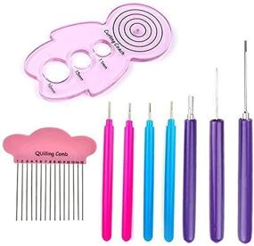 img 2 attached to 🧶 Enhance Your Quilling Skills with Asayu Quilling Tool Set: Includes Different Size Slotted Tools, Quilling Curling Coach Kit, and Quilling Comb