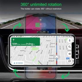 img 2 attached to 📱 SEAMETAL 15W Wireless Car Charger: Fast Charging Auto-Clamping Car Mount for iPhone 12/11, Samsung S10 - Windshield, Dash & Air Vent Phone Holder