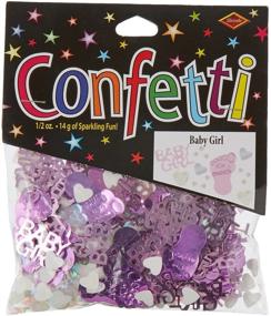 img 1 attached to 👶 Beistle It's A Boy/Girl Shower Themed Cutout Plastic Confetti - Multicolored 1 Pack: Perfect for Celebrating a New Arrival!