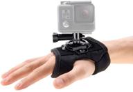 🔁 360 degree panoramic swiveling hand glove mount - parapace wrist strap mount for gopro hero 10/9/8/7/6/5s/5/4s/4/3+, yi discovery, sjcam, akaso logo