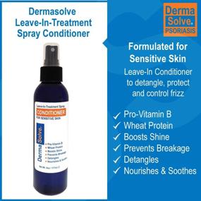 img 1 attached to Combo Pack: Psoriasis Shampoo and Leave-In Styling Spray Conditioner - Detangler for Sensitive Skin, Soothing Anti Dandruff, De-Flake, Dry Scalp Treatment for Seborrheic Dermatitis & Damaged Hair