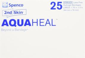 img 2 attached to Пластыри с гидрогелем Spenco 2nd Skin Aquaheal: крупный размер 25 штук, медицинского класса