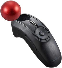 img 1 attached to 🐭 ELECOM Handheld 2.4GHz Wireless Thumb-Operated Trackball Mouse: Smooth Tracking, 10-Button Function, Precision Optical Sensor - Left/Right Handed (M-RT1DRBK)