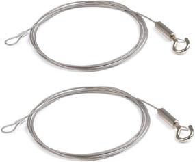 img 4 attached to 🖼️ ZWIN 2PCS Adjustable Picture Hanging Wire Kit - Heavy Duty Stainless Steel Wire for Mirrors & Pictures - 2m x 1.5mm - Supports Up to 20KG