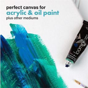 img 3 attached to 🎨 8x10 Canvas Boards for Painting - 10 Pack, Pre Primed Stretched Canvas with 5/8 Inch Profile, 100% Cotton, Ideal Art Supplies for Acrylic Paint and Oil Painting