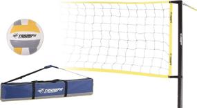 img 1 attached to 🏐 Triumph Classic Volleyball Set: Regulation Size Ball, Pump, and Padded Carry Case