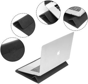 img 1 attached to 🖥️ 13 Inch Laptop Sleeve with Stand - Compatible with MacBook Air 13 M1 A2179 A1932/ MacBook Pro 13 M1 2016-2020, Dell XPS 13/Surface Laptop 4 3 13.5inch - Omnpak Carrying Laptop Case