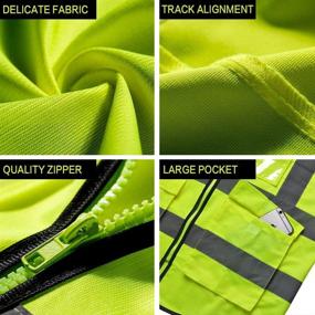 img 2 attached to 👷 Maximize Safety with WELLDOING Reflective Pockets - Meeting Visibility Standards