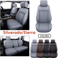 luckyman club p01-s1 chevy silverado/sierra seat covers full set fit 2007-2013&amp interior accessories logo