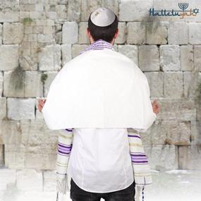 img 1 attached to 🧣 Exquisite HalleluYah Tallit: Women's Scarves & Wraps with Elegant Messianic Grafted Design