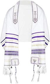 img 3 attached to 🧣 Exquisite HalleluYah Tallit: Women's Scarves & Wraps with Elegant Messianic Grafted Design