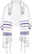 🧣 exquisite halleluyah tallit: women's scarves & wraps with elegant messianic grafted design logo