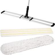 🧹 cleanhome 36" commercial dust mops: heavy duty industrial cleaning tool for various floors - perfect for hotel, office, garage, and household cleaning - green logo