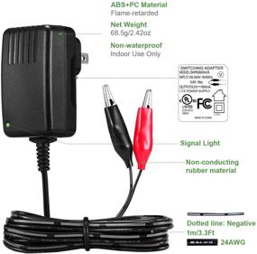 img 1 attached to ⚡ [UL Listed] 6-Volt Charger for Moultrie Battery (Input 100-240V, Output 6V 0.6A) - Enhanced SEO