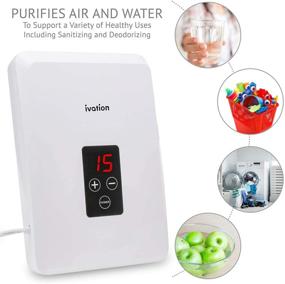 img 3 attached to Ivation Portable Ozone Generator 600mg/h – Enhance Air Quality & Sterilize Safely with Silicone Tubes, Diffuser Stones & Timer; Multipurpose System Purifies Air, Water, Food, Toothbrush