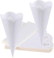 100 white rose confetti petal cones for wedding party events - gwhole logo