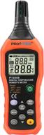 🌡️ protmex pt6508 digital temperature humidity meter: advanced thermometer hygrometer with dew point, wet bulb, and data logger features - indoor/outdoor monitoring, min/max hold, lcd backlight логотип