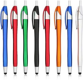 img 4 attached to Liromna 8 Pack Universal Stylus Pens for Touch Screens: 2 in 1 Capacitive Stylus Ballpoint Pen for iPad, iPhone, Tablets, Samsung Galaxy & More