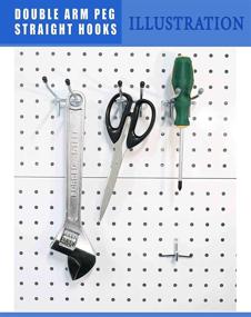 img 1 attached to POETISKE Straight Rubber Tipped Organizer Pegboard