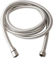 🚿 hibbent all metal shower hose 90 inch (7.5 ft) stainless steel-brushed nickel with brass fittings - bathroom handheld shower head hose 2.3 meters extension replacement part logo
