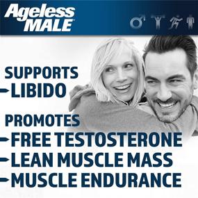 img 2 attached to 💪 Doctor Recommended Ageless Male Testosterone Booster for Men - Increase Lean Muscle Mass, Boost Muscle Endurance, Libido, and Energy Levels. Safe and Effective Formula, No Caffeine (120 Capsules, 2-Pack)