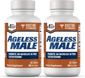 img 4 attached to 💪 Doctor Recommended Ageless Male Testosterone Booster for Men - Increase Lean Muscle Mass, Boost Muscle Endurance, Libido, and Energy Levels. Safe and Effective Formula, No Caffeine (120 Capsules, 2-Pack)