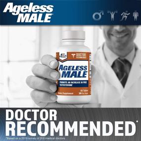 img 3 attached to 💪 Doctor Recommended Ageless Male Testosterone Booster for Men - Increase Lean Muscle Mass, Boost Muscle Endurance, Libido, and Energy Levels. Safe and Effective Formula, No Caffeine (120 Capsules, 2-Pack)