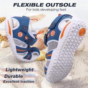 img 2 attached to Ultimate UOVO Sandals: Top-rated Athletic Outdoor Boys' Shoes for Toddlers