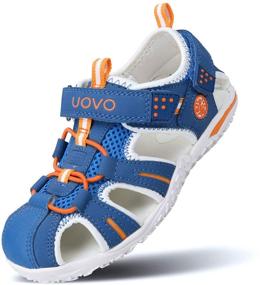 img 4 attached to Ultimate UOVO Sandals: Top-rated Athletic Outdoor Boys' Shoes for Toddlers